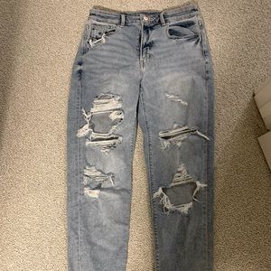 Distressed Mom Jeans